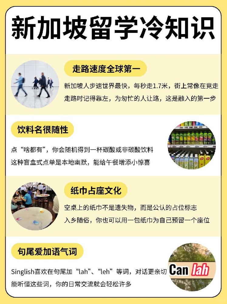 新加坡本地生活小贴士|助国际新生轻松融入狮城生活